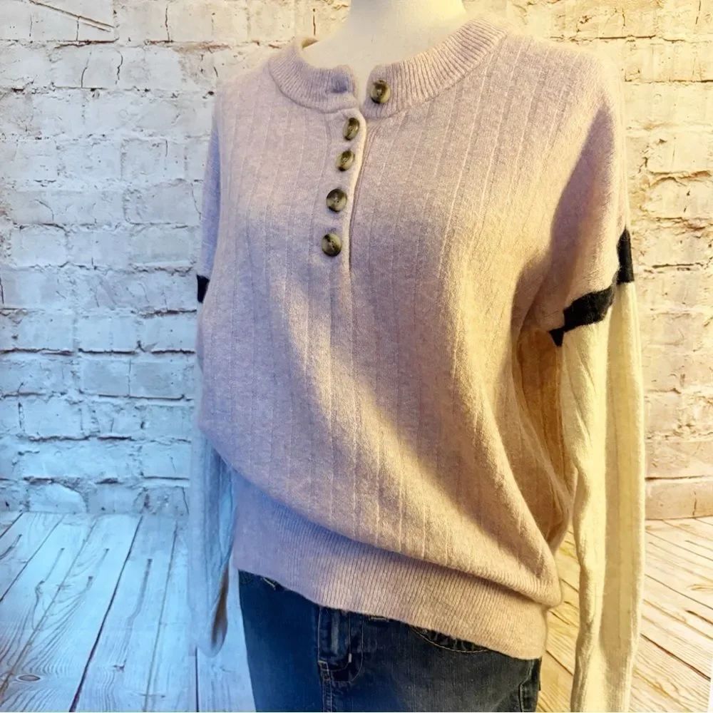 Madewell wool alpaca henley pullover sweater
